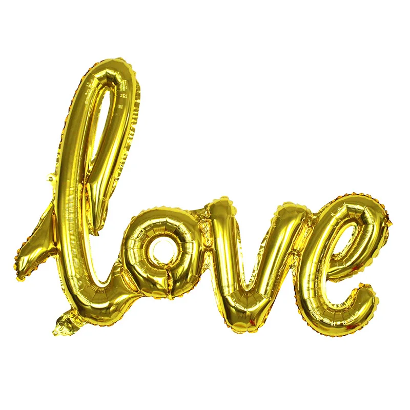 Wedding Marriage House Decoration Decorative Lovers' Day Valentine's Day Proposal Confession Aluminum Film Balloon One-piece LOV