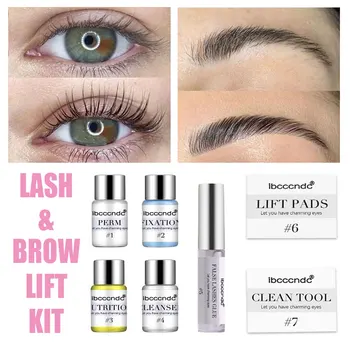 

Eyelash & Brow Lift Perming Pads Extension Kit Curling Eye lash Glue Wave Lotion Set for Home Use Beauty Salon Dropshipping