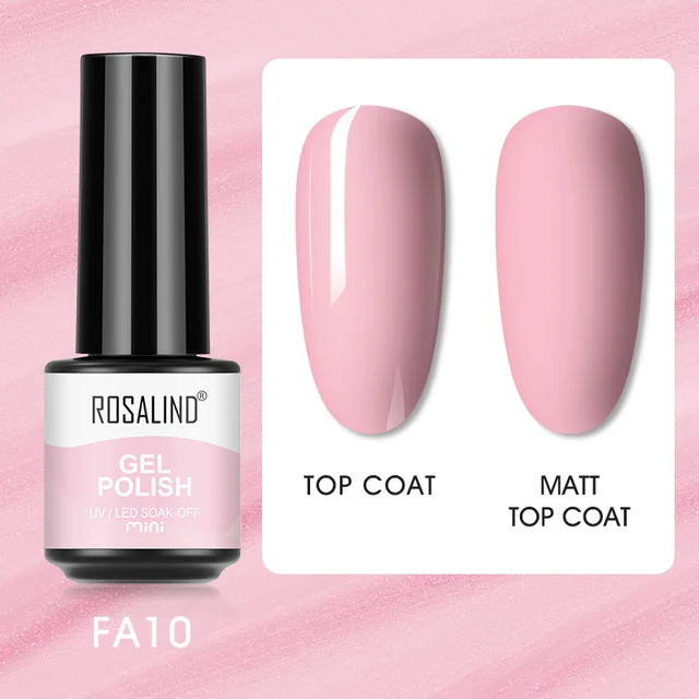 ROSALIND Nail Gel Polish Neon Luminous Hybrid Varnish Manicure Semi Permanent UV Gel Nail Art Base Top Coat Gel Nail Polish New FXA-FA10