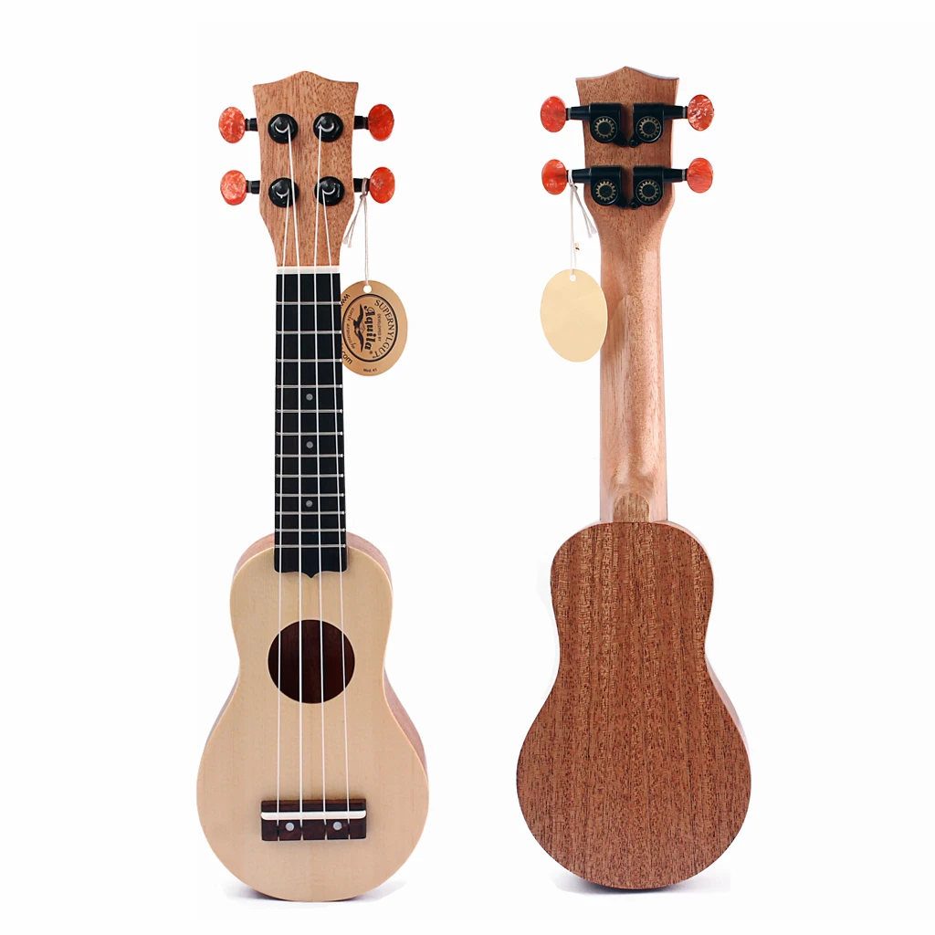 1" Мини Ukelele Укулеле ель/Sapele топ гриф струнный инструмент 4 струны с Gig Bag