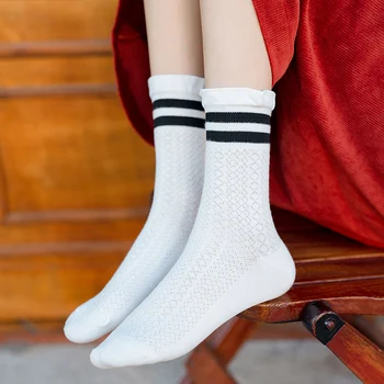 

HYRAX 5 Pairs Of Socks Free Shipping Cotton Socks Ladies Moisture Wicking Autumn And Winter Warm Socks