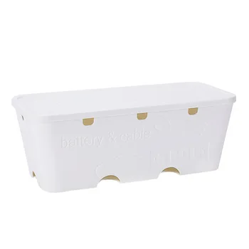 

Plastic Wire Storage Box Convenient Removable Cover Cable Tidy Box Power Switch Easy to Heat Emission Junction Box Organizer