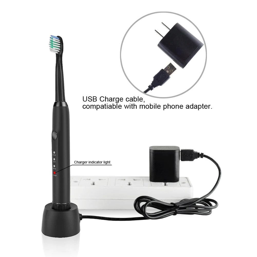 M100 Smart Electric Toothbrush With 2 head Speed Sonic Toothbrush Whitening Oral Care Brush Head Dental floss M100 Smart Electric Toothbrush With 2 head Speed Sonic Toothbrush Whitening Oral Care Brush Head Dental floss