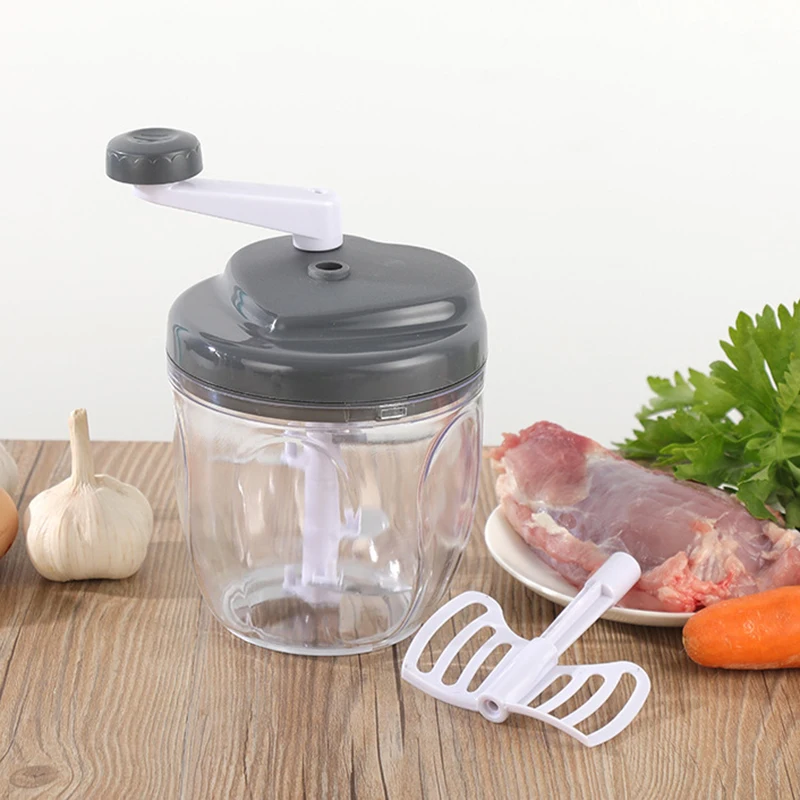 HIPERWARE  Picador y Procesador Manual de Verduras 2 en 1, Pica y Mezcla  Vegetales con Capacidad de 1 lt : : Hogar y Cocina