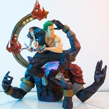 

Anime One Piece 42CM PVC Fugure Models Shogunate Roronoa Zoro Action Figure Roronoa Zoro Toys For Children New Years Gifts
