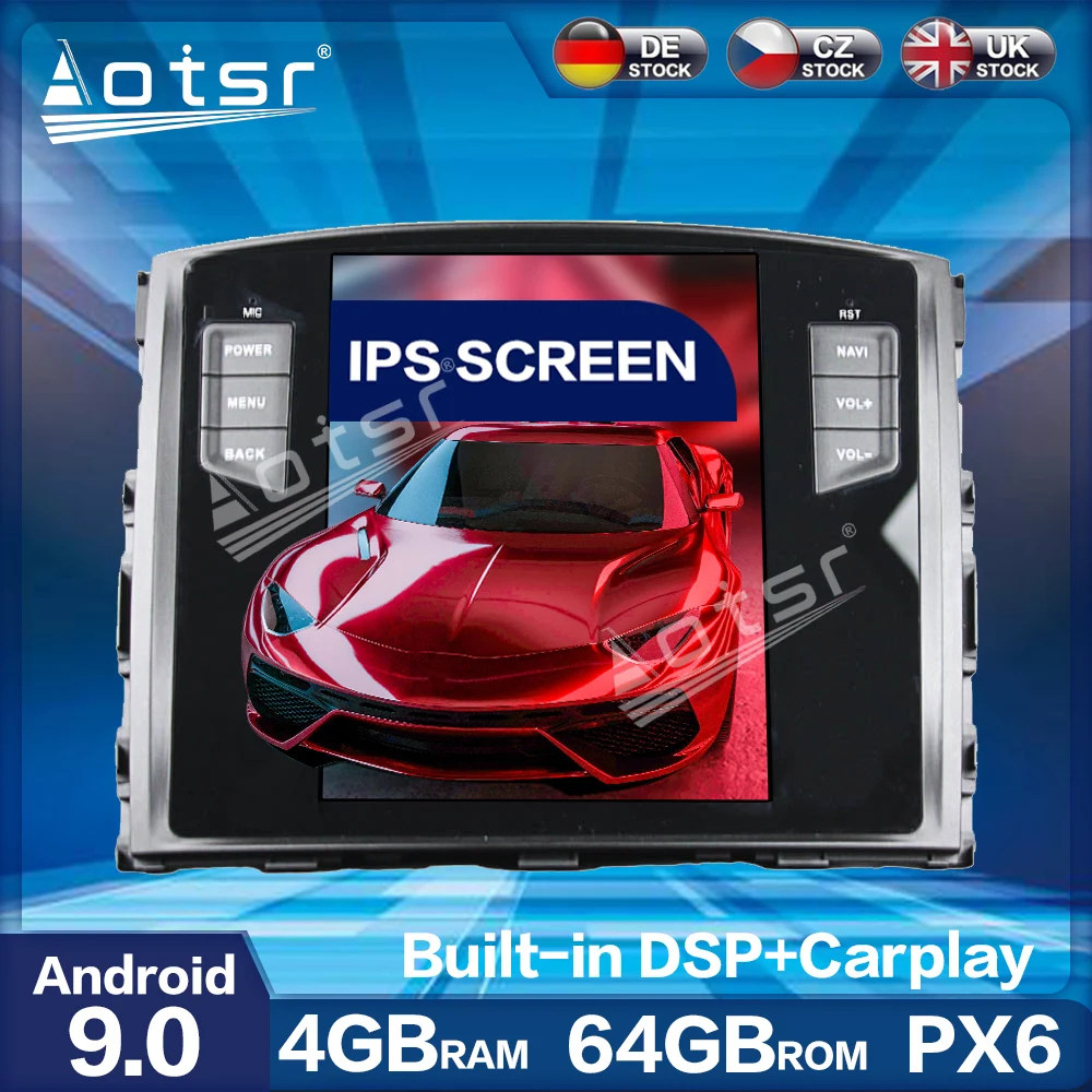 Для MITSUBISHI Pajero V97 2006-2012 Android 9 0 мультимедийный плеер Tesla экран 4 + 64 ГБ автомобильное