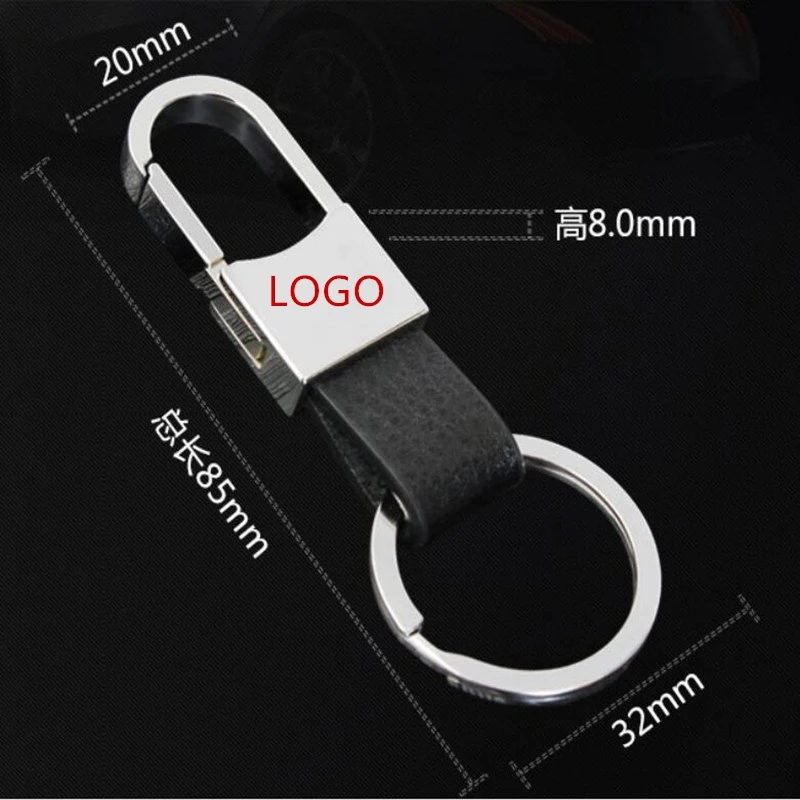 

3D Alloy +Leather Car STICEKR Emblem Badge Key Ring For AUDI A4 A5 A6 BMW MAZDA Lada Toyota Mazda Kia Fiat Ford Opel Car Styling