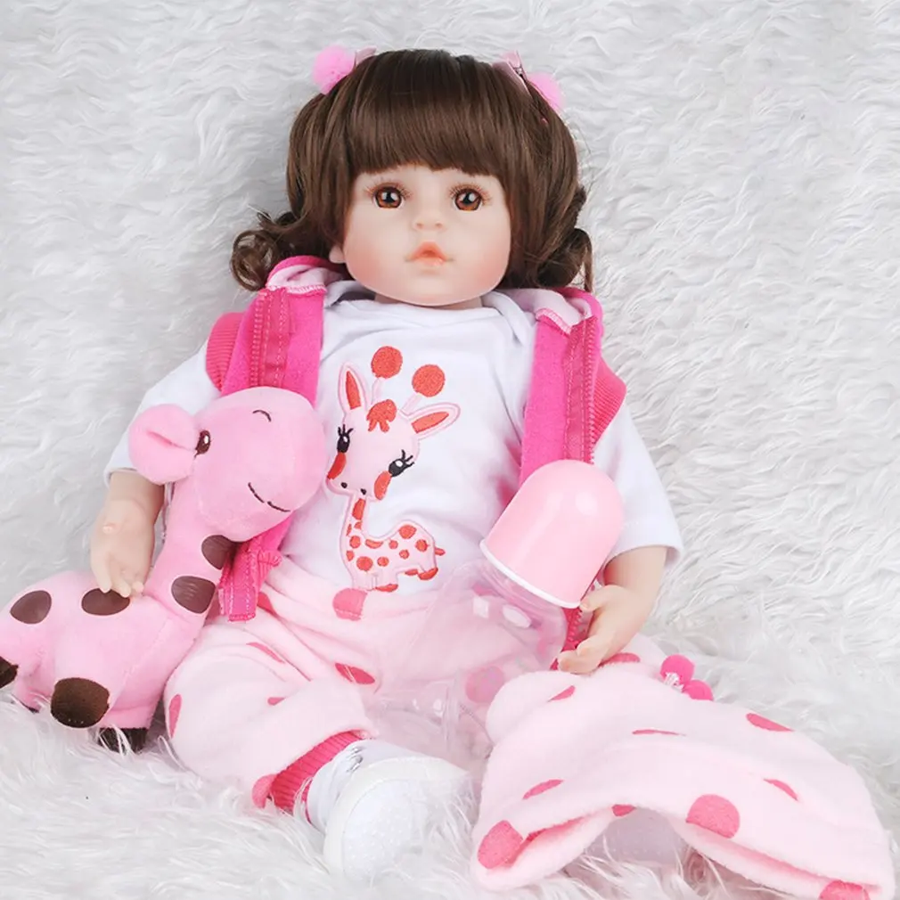 48 см/60 см милые мягкие куклы Reborn Baby ручной работы дизайн ткань тела силиконовые детские реалистичные живые куклы игрушки для детей девочек