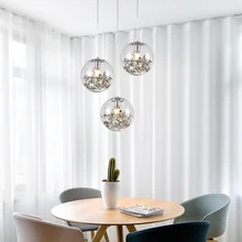 Coquimbo светодиодный подвесной светильник 20 см диаметр стеклянный шар подвесной светильник Глобус подвесной светильник для внутреннего освещения гостиной кухни