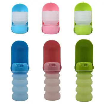 

Portable Dog Water Bottle Drink Cup Bowl Feeder Pet Outdoor Travel Walking Drinking Dispenser