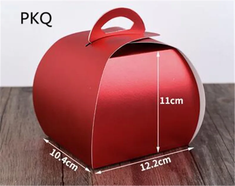 20 шт мини-коробка для кексов с ручкой, Красочные вечерние коробки для тортов, маленькие коробки для конфет, Подарочная коробка, коробки для свадебного торта