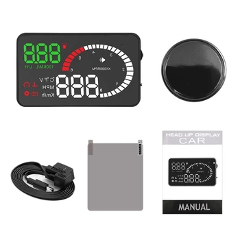 

X6 Auto Car Hud Gps Head Up Display Hd 5.5 inch Speedometers Overspeed Warning Dashboard Windshield Projector