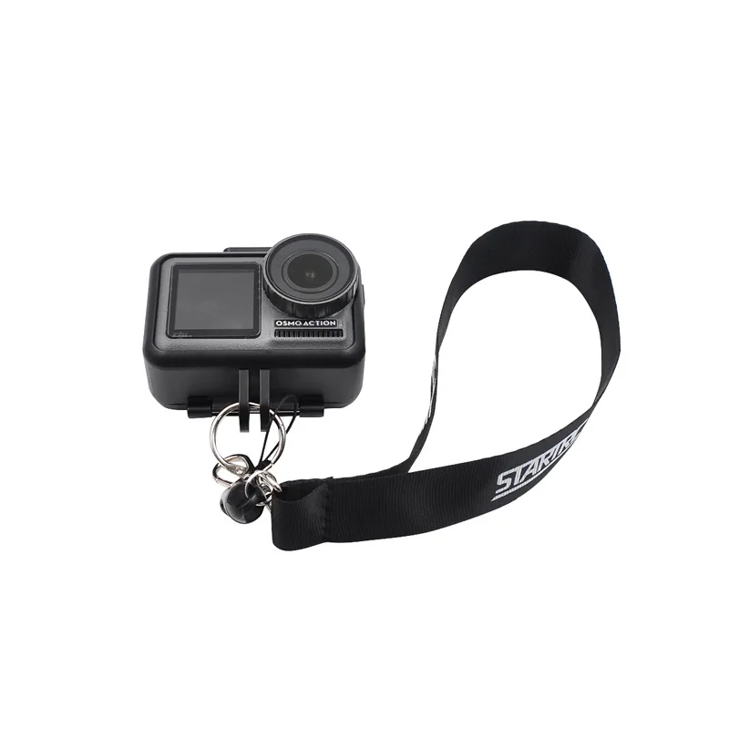   2 Color lanyard Neck Strap & Hand Wrist Border lanyard strap Set For DJI OSMO Action Gopro Sports camera Accessories (4)