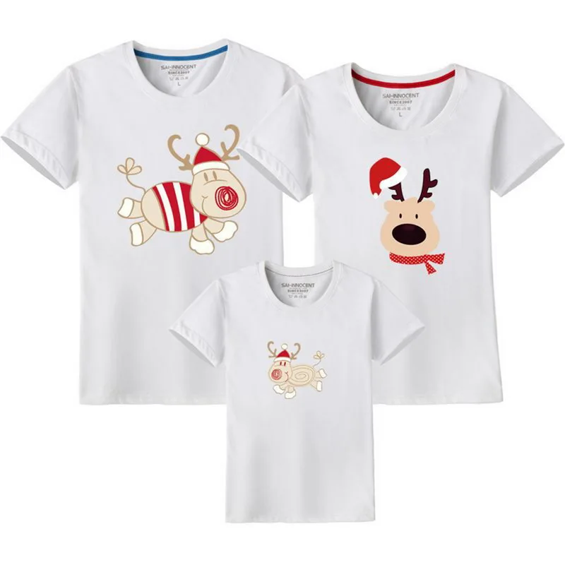 Однотонная футболка с принтом «leeve»; одинаковые комплекты для семьи; одежда для всей семьи; короткие рождественские топы с рисунком для родителей и детей