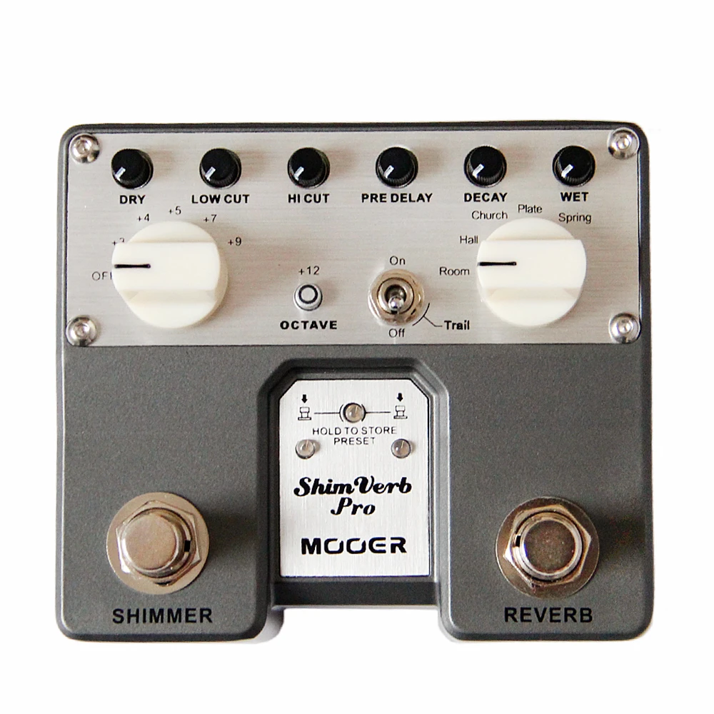 MOOER ShimVerb Pro цифровой ревербератор Гитара педаль эффектов кариес ручка мерцающий