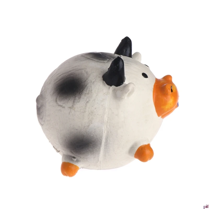 Игрушки для домашних животных кошки собаки шарики свинья корова курица пищалка латекс жевать кусать зубы Чистка