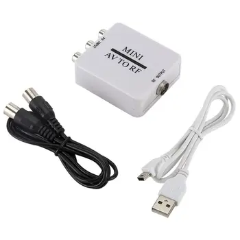 

OOTDTY Mini HD Video Converter Box AV to RF Video Adapter Support RFAV To RF Scaler