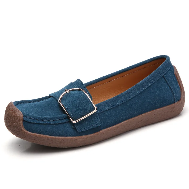 Women's Flats Genuine Leather Shoes Women Snail Shoes Comfort Women Loafers Ladies Shoes Mocassins Flat Shoes Women