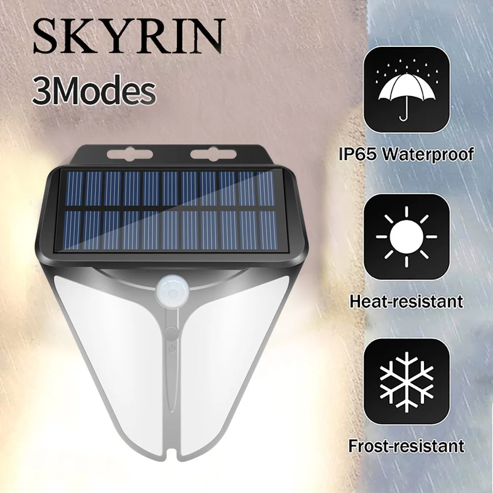 SKYRIN 38 светодиодный Солнечная энергия PIR датчик движения настенный светильник