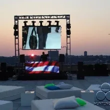 Светодиодный уличный дисплей светодиодный видео стенная панель 512x512 мм p4 наружный светодиодный экран нации звезды чип