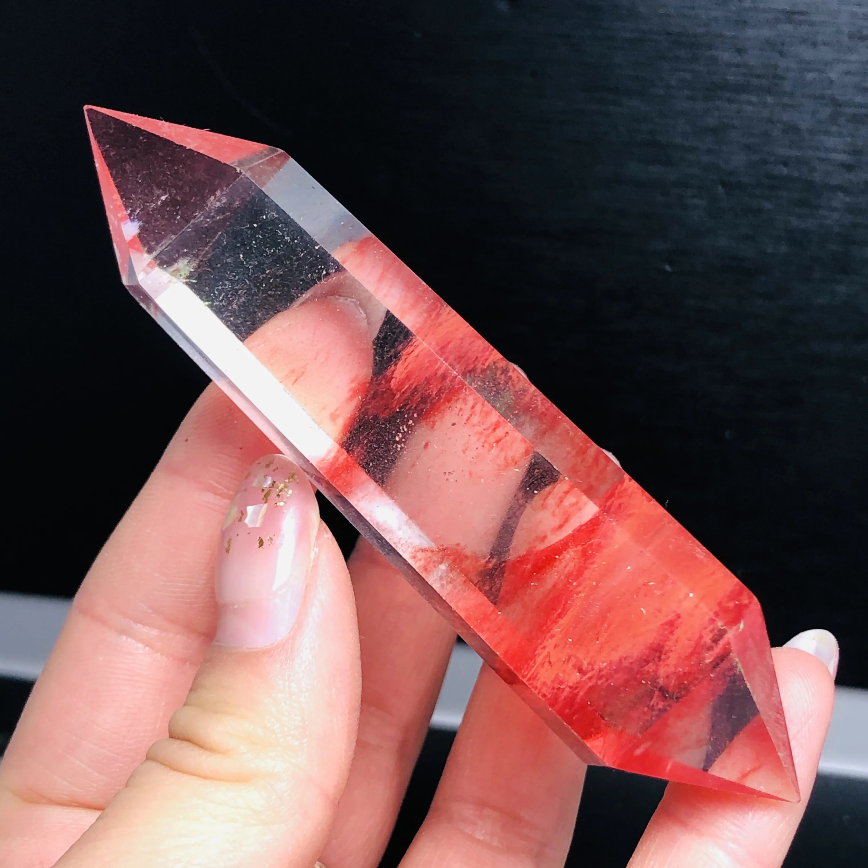 Natural fluorite crystal healing POINT meditation