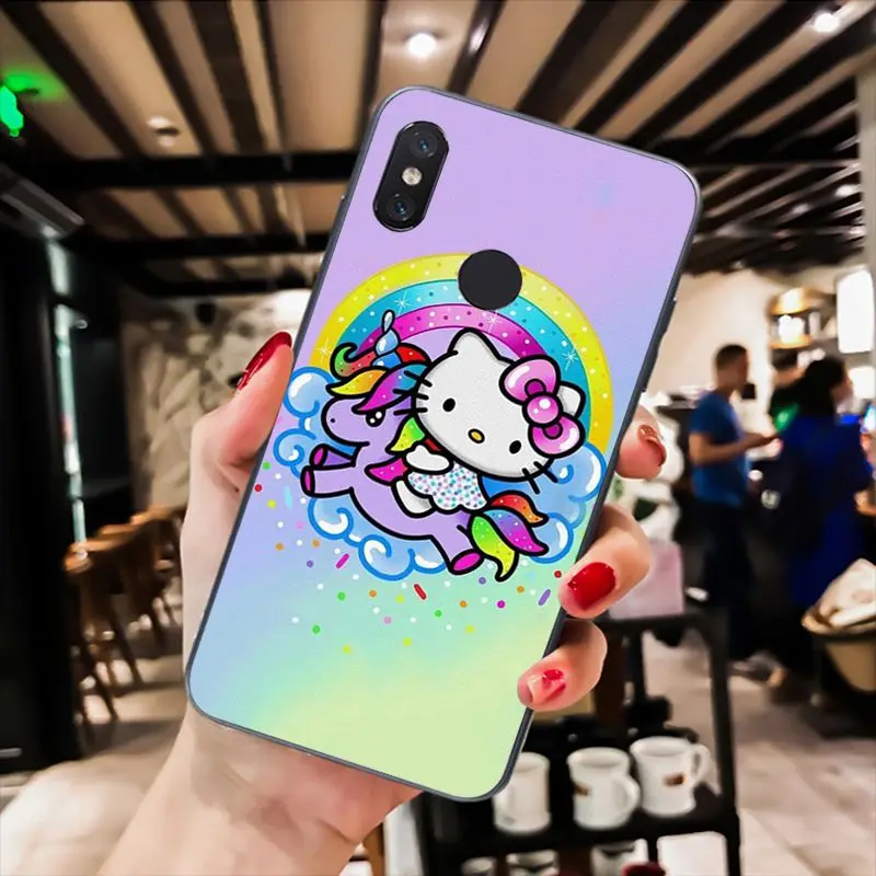 A6 MaiYaCa милые, миленькие в японском стиле(«Каваий»), рисунок «Hello Kitty» чехол для телефона для Xiaomi mi5 6 A1 A2 Lite Mi9 9SE mi8lite F1 Mix2 2S Max2 3 - Color: A6