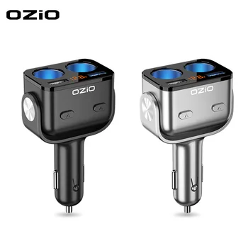 

90W Car Charger Dual USB Mobile Phone Charger Metal Car Charging QC3.0 Quick Charge for iPhone Samsung Huawei