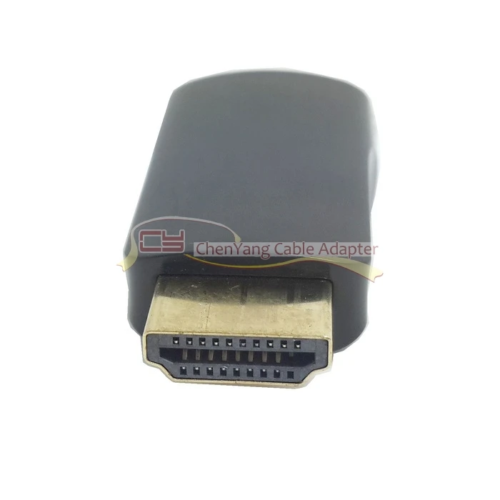 Черный HDMI к VGA выход видео адаптер с 3,5 мм аудио кабель для Apple tv и проектор и монитор