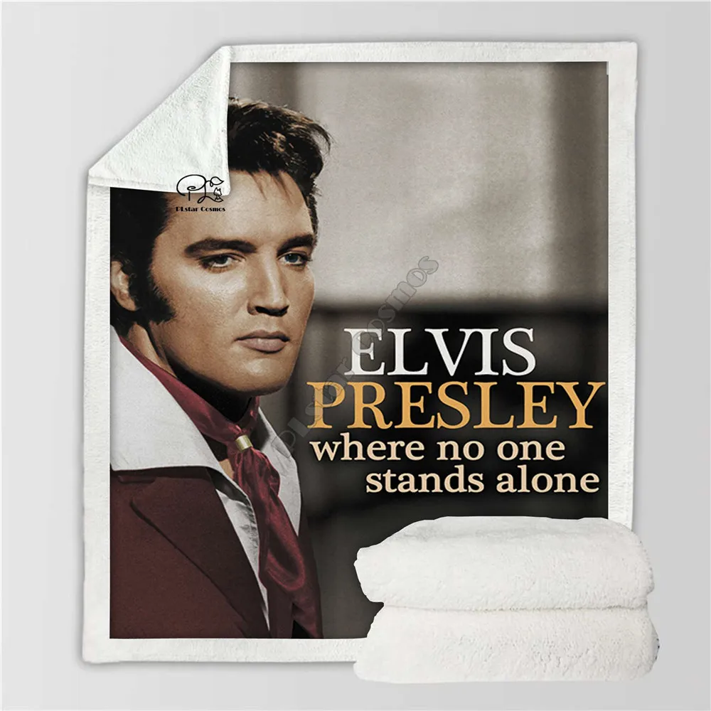 Новейшее дизайнерское одеяло Elvis singer с заплатками, плюшевое одеяло с 3d принтом для взрослых, Флисовое одеяло из шерпы, покрывало из микрофибры 008