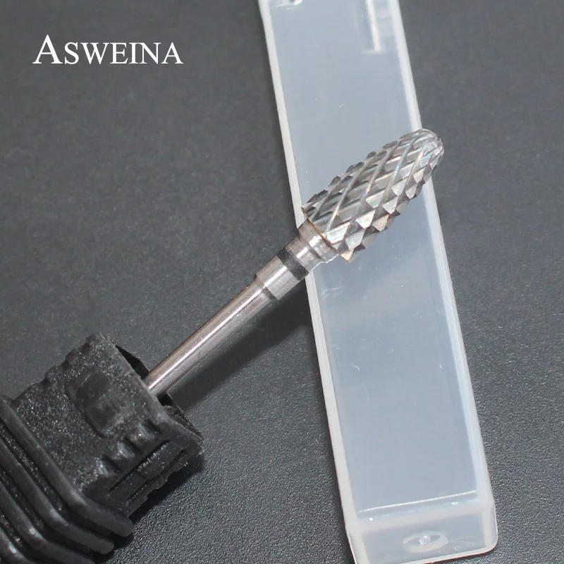 ASWEINA, 5 типов твердосплавных сверл для ногтей, пилки для ногтей, фрезы, Электрический Ротер, устройство для маникюра, полированные инструменты для маникюра
