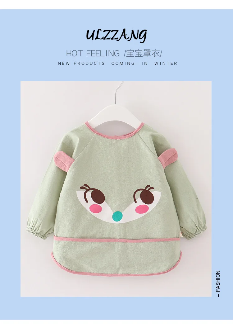 Baby coverall autumn and winter new cotton infant food clothing cotton long sleeve children's protective clothing