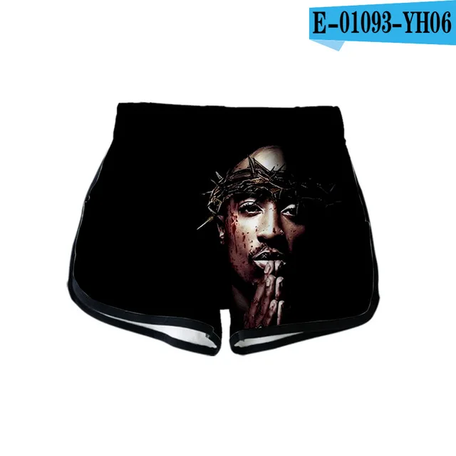 3ddk-16 Новинка, рэппер 2pac, 3D принт, летняя женская одежда, повседневная, Harajuku, милые, для девушек, горячая Распродажа, сексуальные шорты размера плюс - Цвет: 3ddk-16