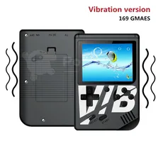 Powkiddy вибрационная игровая консоль миниатюрный крючок для рыбалки VIB вибрирующий портативный игровой плеер встроенный 169 игр