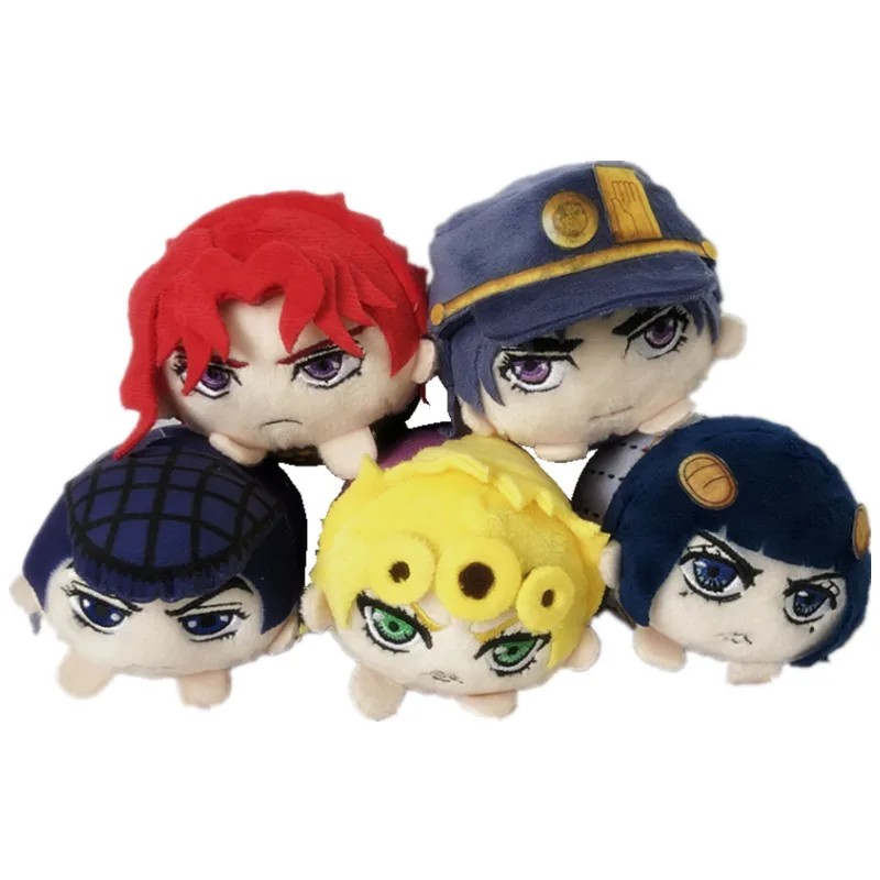 Cute Cartoon JoJo Bizarre Adventure Plush Toy Kujo Jotaro Higashikata Josuke Prone Pose Soft Stuffed Doll Kids Gift | Игрушки и хобби