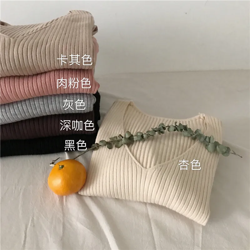 2020 new women's wear Korean Edition autumn and winter core spun sweater long sleeve bottoming shirt all kinds of knitwear women 2020 new women's wear Korean Edition autumn and winter core spun sweater long sleeve bottoming shirt all kinds of knitwear women