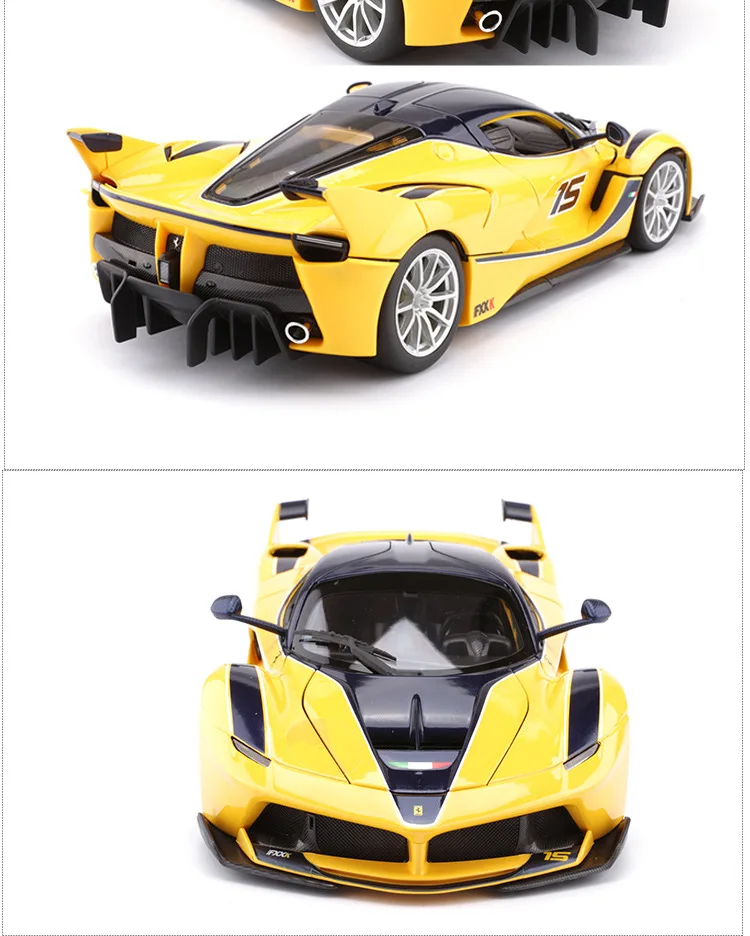 Bimeigao 1: 18 модель сплава Модель автомобиля Ferrari FXXK твердый переплет суперкар модель коллекция подарок