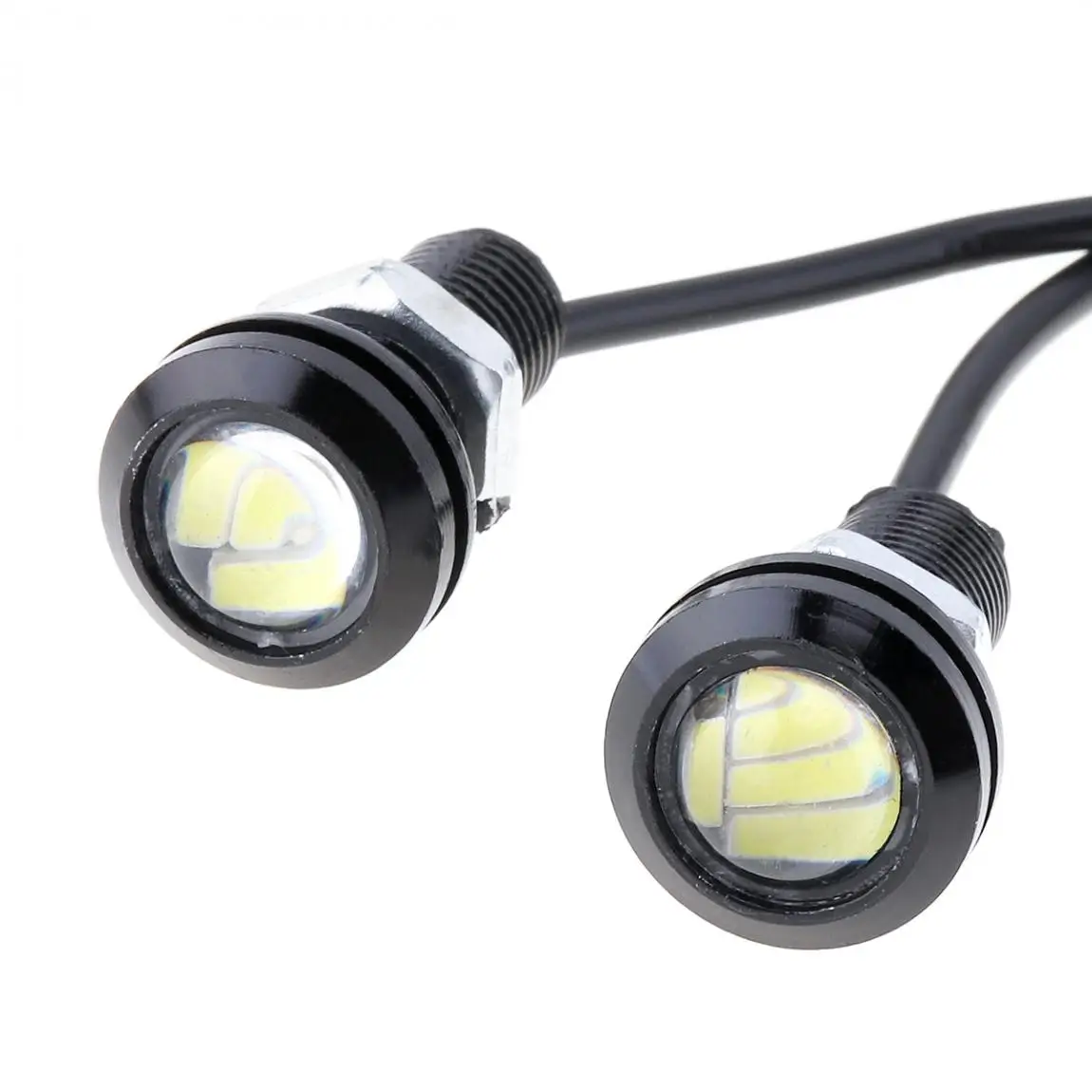 10 шт 8 мм белый орлиный глаз светильник высокого Мощность 4014 6SMD белый 12В Противотуманные фары дневные фары DRL лампы обратный резервный Парковка сигнальная лампа для автомобиля
