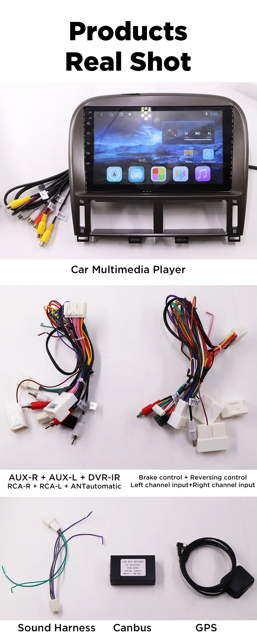 Perfect Android 8.1 Car Multimedia Player For Lexus LS430 9 inch RAM 2G ROM 32G GSP Multimedia Stereo Auto Radio Unit Player 1999-2006 12