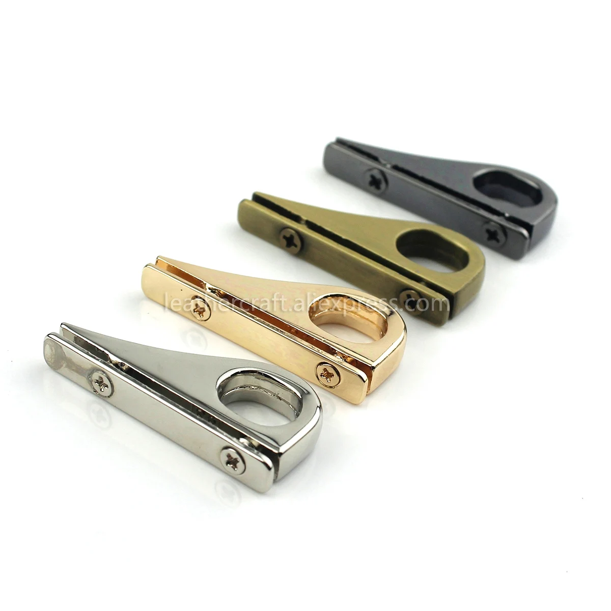 2 шт. металлическая сумка боковая оплетка для крепления к кошельку овальная с