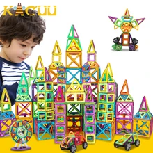 151 sztuk BIG SIZE zestaw Magnetic Designer Construction Model i Magnent Toy trójkąt kwadratowy konstruktor plastikowe chłopcy dziewczęta prezent