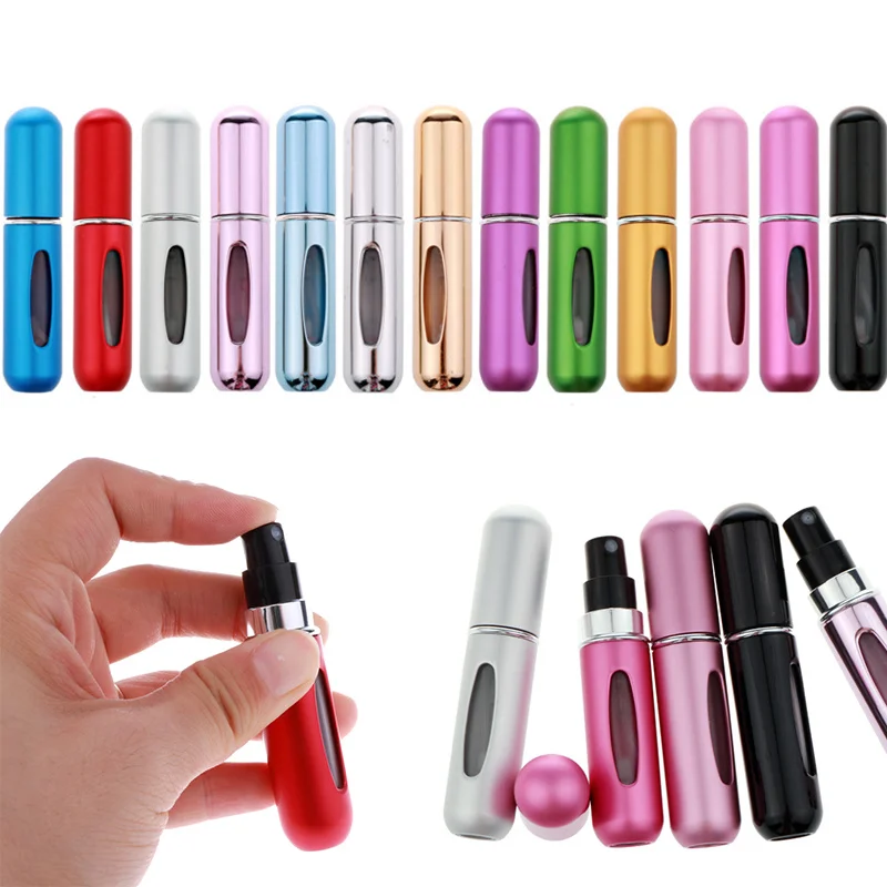 5 мл многоразовый мини флакон-спрей для духов Алюминиевый распылитель