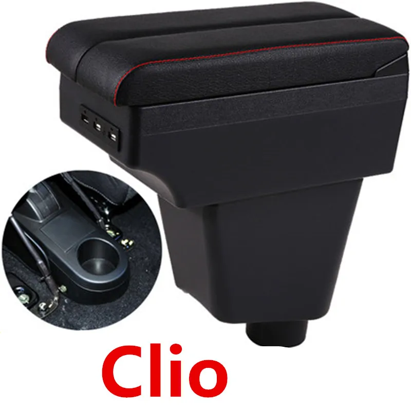 Для Clio 4 подлокотник коробка центральный магазин содержимое коробка с USB интерфейсом