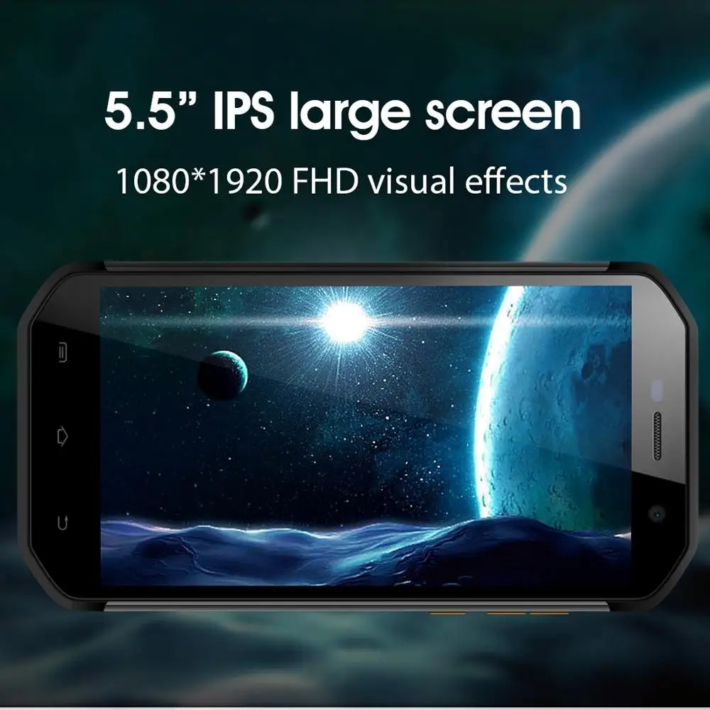 KXD E&L S60 IP68 прочный телефон Android 7,0 MTK6753 Восьмиядерный 3 ГБ ОЗУ 64 Гб ПЗУ 5," дисплей 13 МП FM 4G LTE смартфон отпечаток пальца