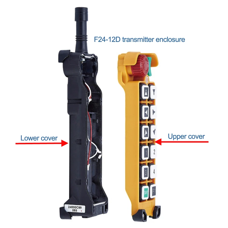 Telecontrol F24-12D F24-12S 10 single dual keys remote control transmitter emitter complete enclosure box for replace repaire