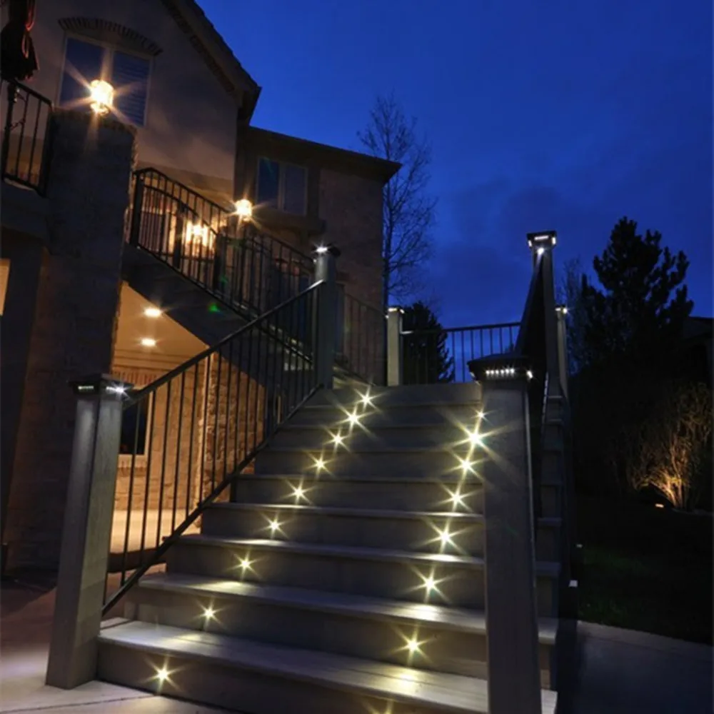 1W Recessed Stair Light IP67 Waterproof DC12-24V Outdoor Ground Path Buried Lamp Landscape Step Lamp Deck Lights With Cree Chip