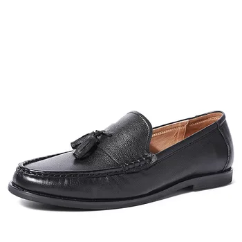 

Breathable British-Style Casual Shoes Mens Business Dress All-match Leather Loafers Mens Lazy Mens Shoes all-match cowhide