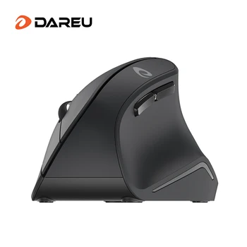 Картинка DAREU LM108G 2,4 ГГц Беспроводная вертикальная мышка 6 кнопок 1600 dpi Эргономичный тип кожи Мыши для ПК ноутбука компьютера офиса