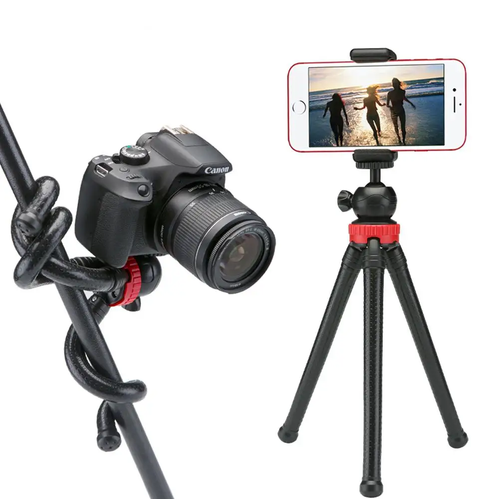 Kuulee Tripod Flexible Octopus Travel Mini Mobile Phone Tripod Bracket Monopod Selfie Stick For iPhone DSLR Camera Gopro