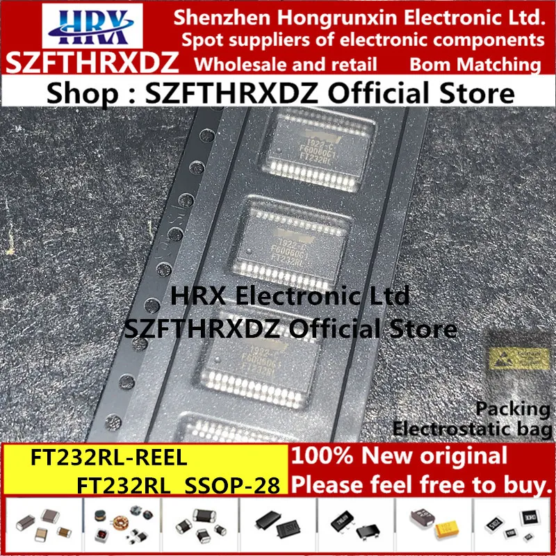 FT232RL SSOP-28 FT232RL-REEL SSOP28 USB для последовательного UART Улучшенный IC SSOP-28 2000 шт./катушка