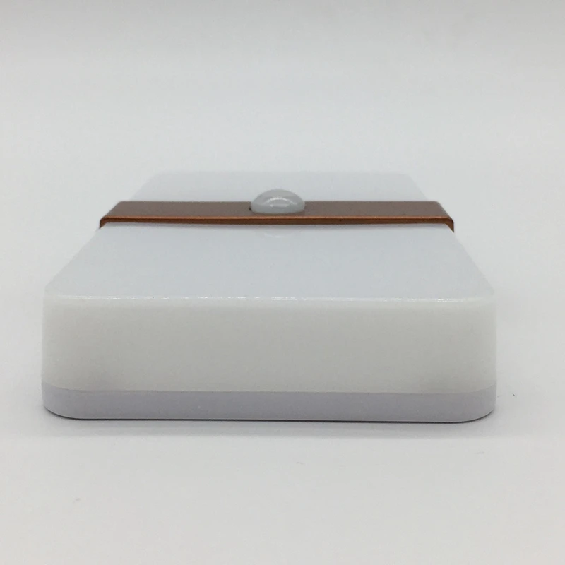 Датчик движения светодиодный USB перезаряжаемый портативный ночной Светильник двухцветный светильник для шкафа кемпинга